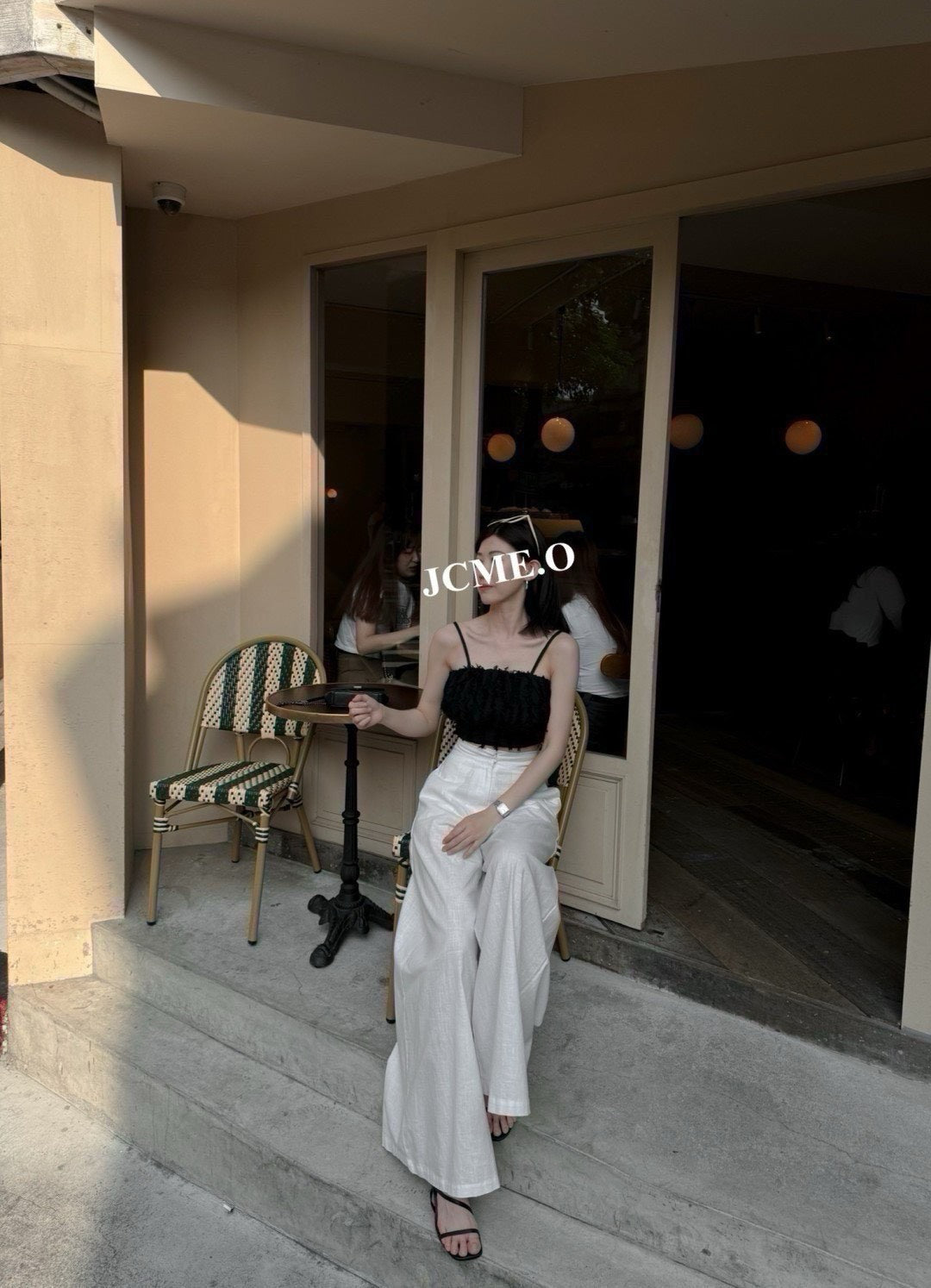 夏日高腰垂墜寬褲