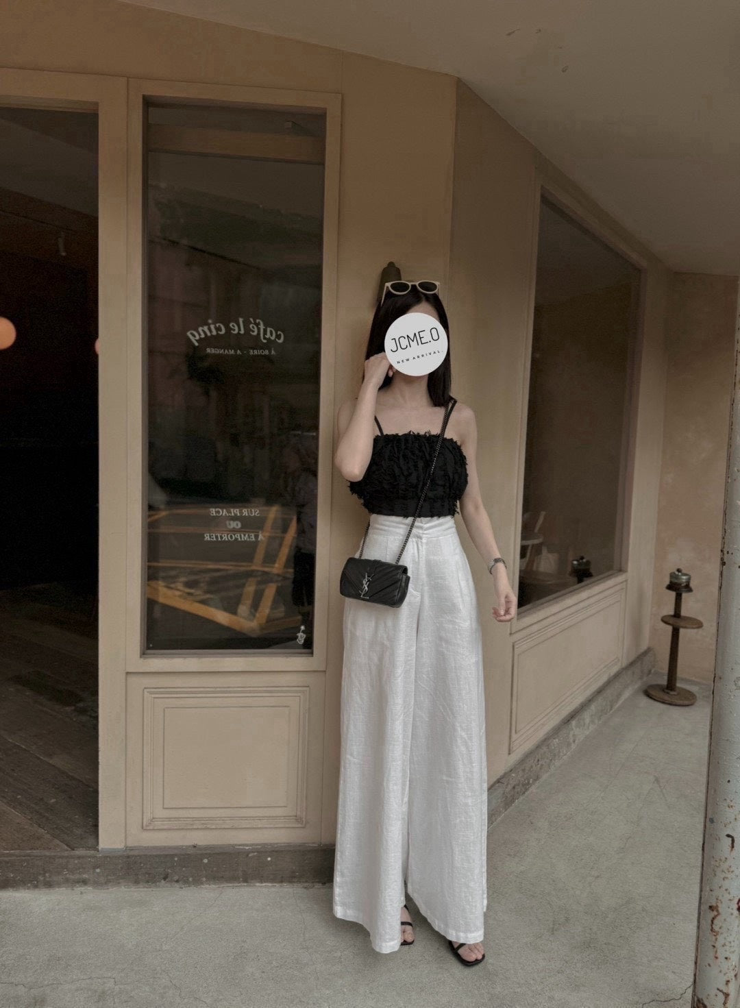 夏日高腰垂墜寬褲